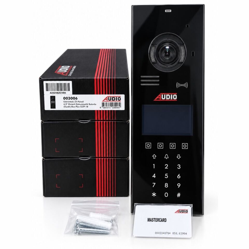 Audio 4,3 inç Ekranlı Dokunmatik Kartlı Şifreli Dış Panel (3006)