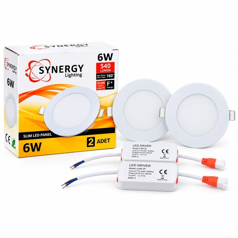 Synergy 6W Slim LED Panel 540 Lm