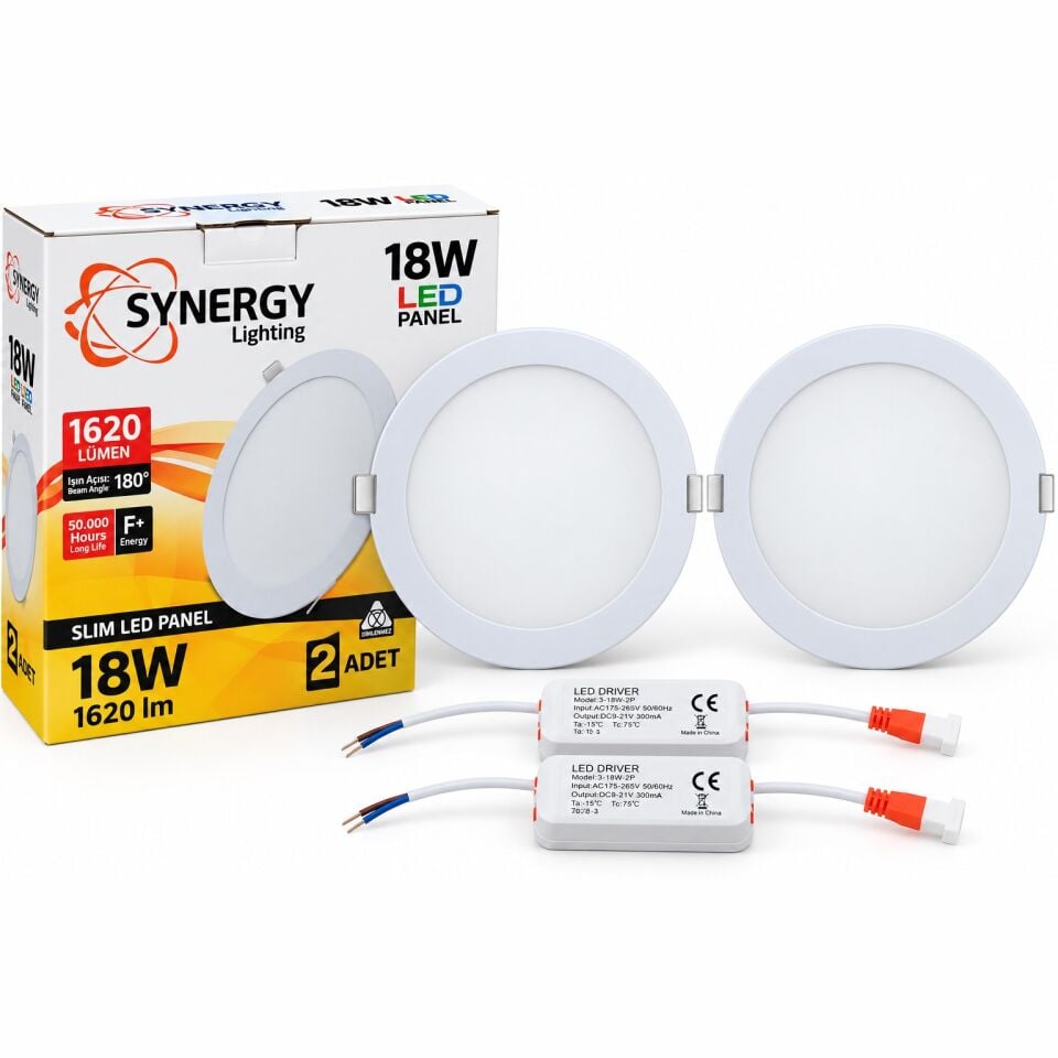 Synergy 18W Slim LED Panel 1620 Lm
