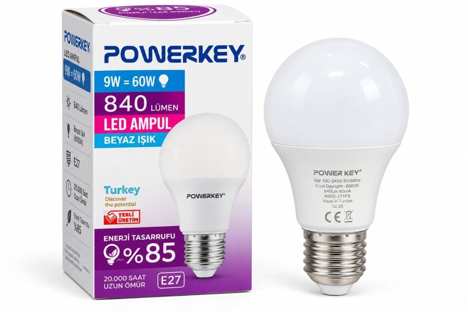 9w Led Ampul Powerkey
