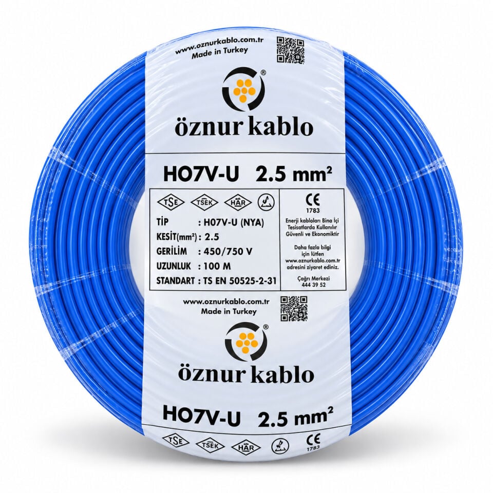 Öznur 2,5 NYA Mavi Kablo
