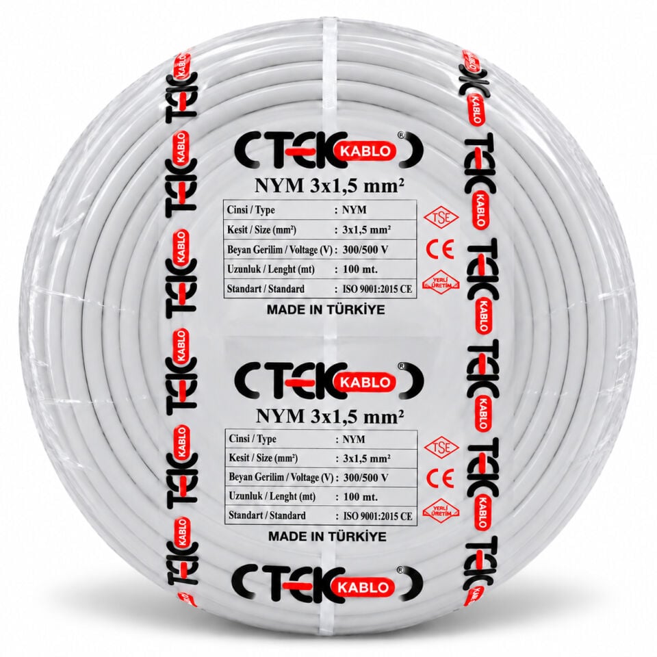 Türk Tek 3x1,5 mm² NYM Kablo