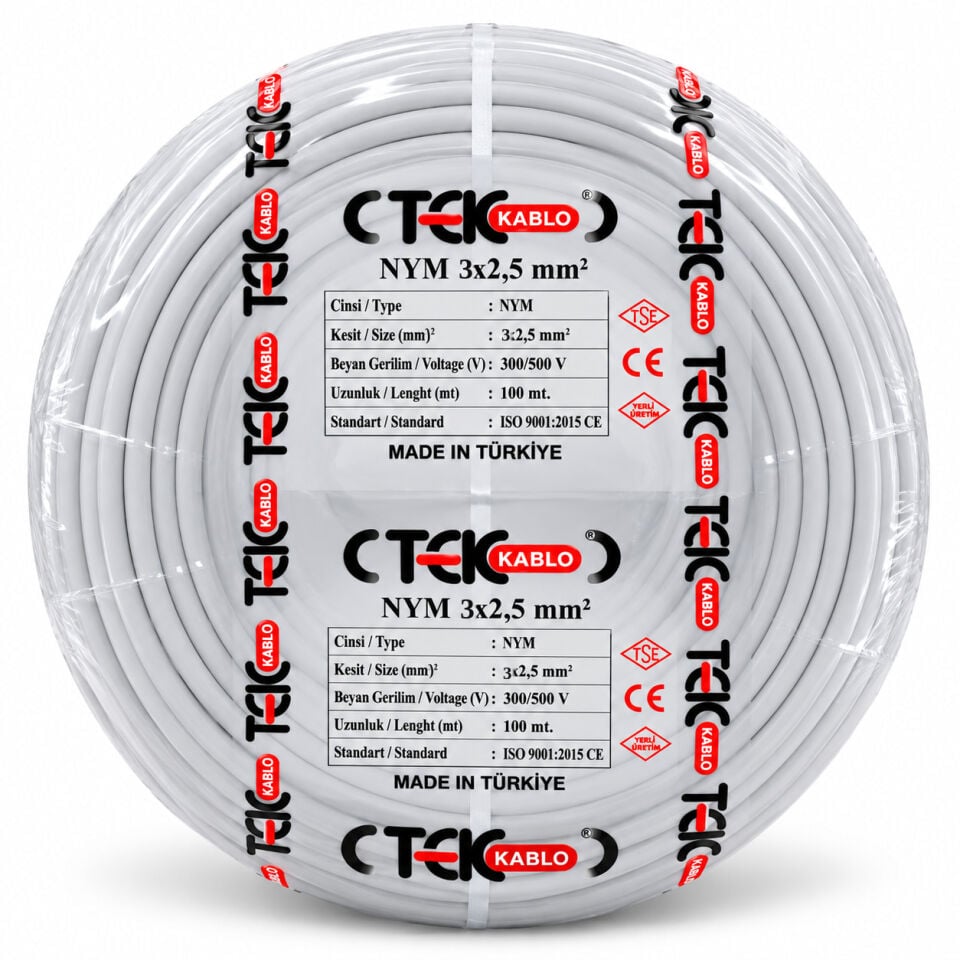 Türk Tek 3x2,5 mm² NYM Kablo