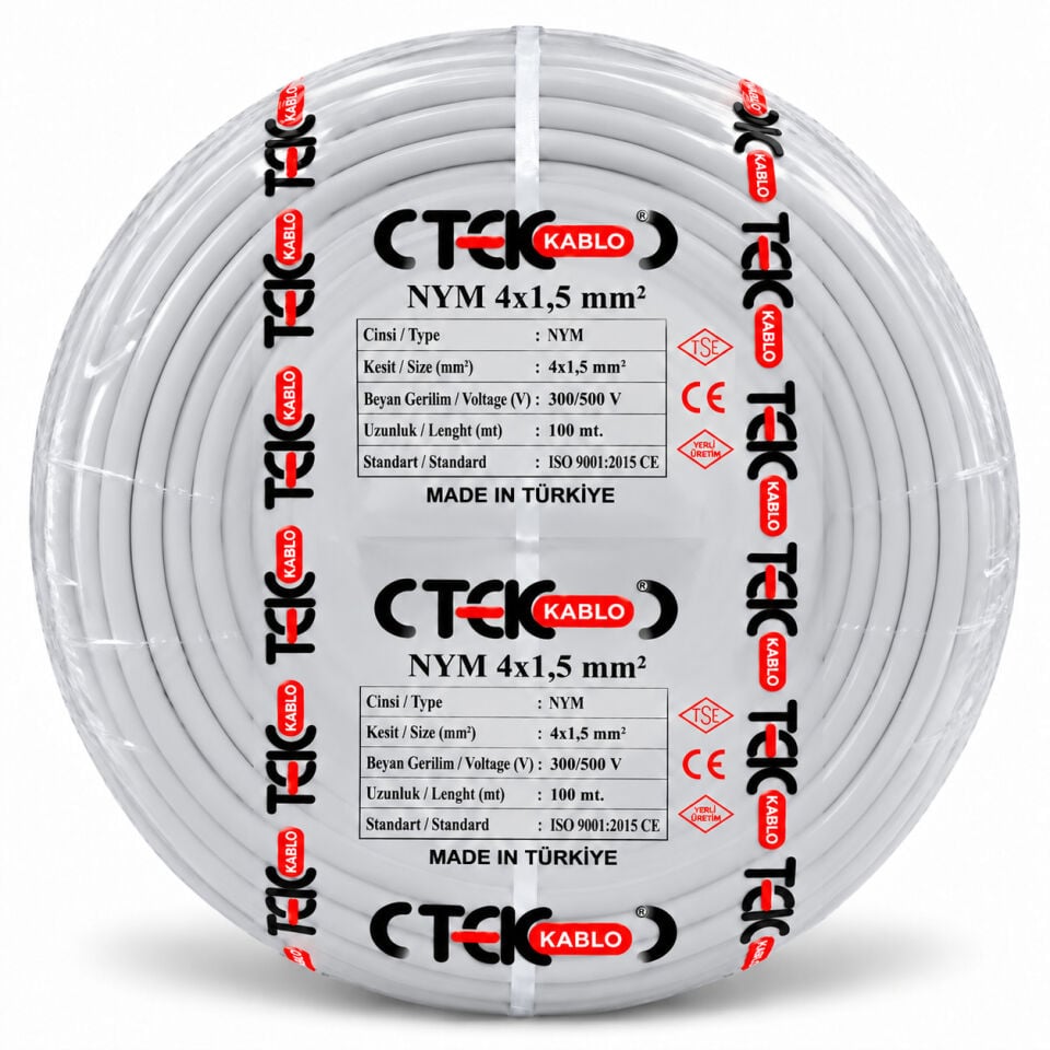Türk Tek 4x1,5 mm² NYM Kablo