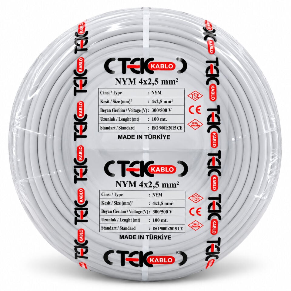Türk Tek 4x2,5 mm² NYM Kablo