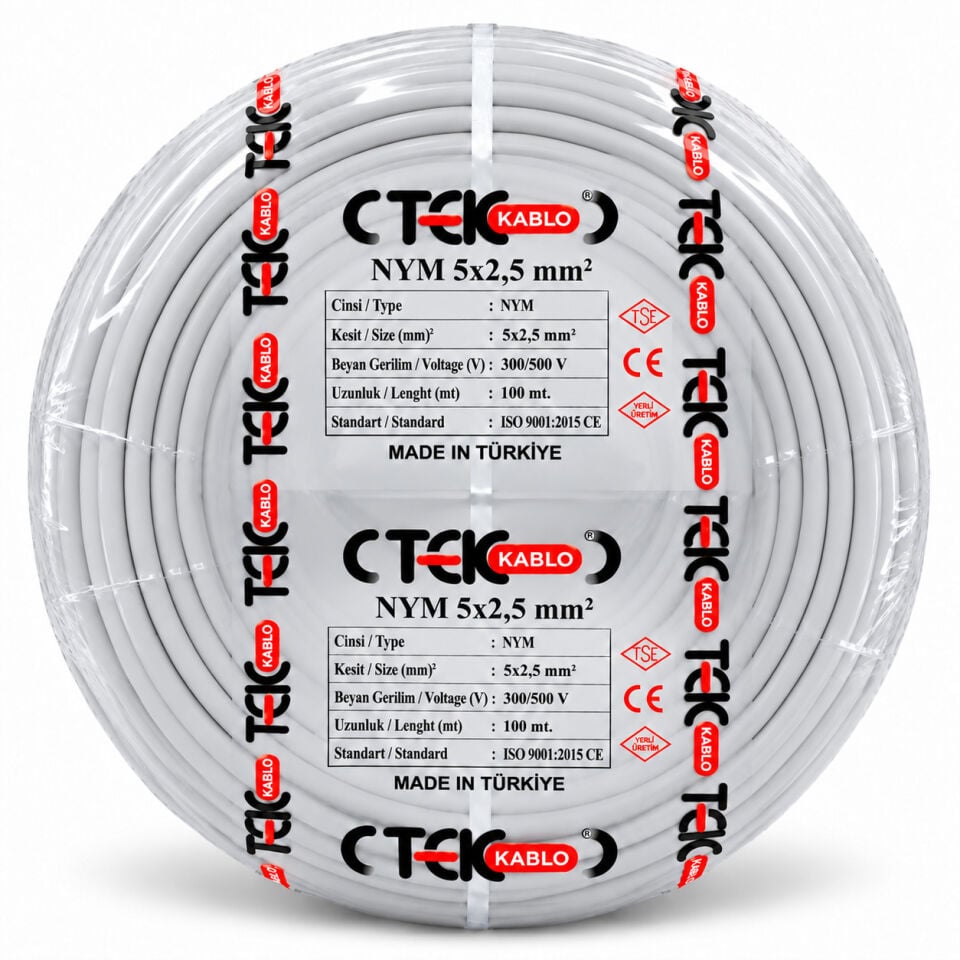 Türk Tek 5x2,5 mm² NYM Kablo