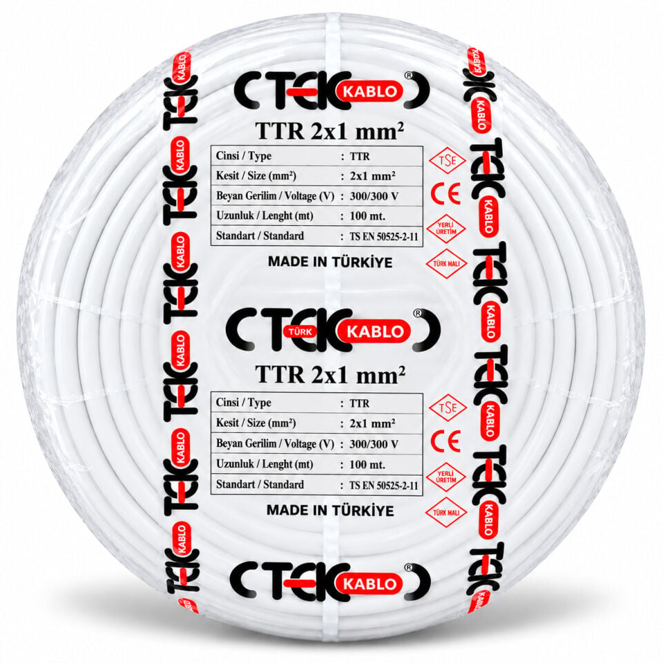 Türk Tek 2x1 mm² TTR Kablo