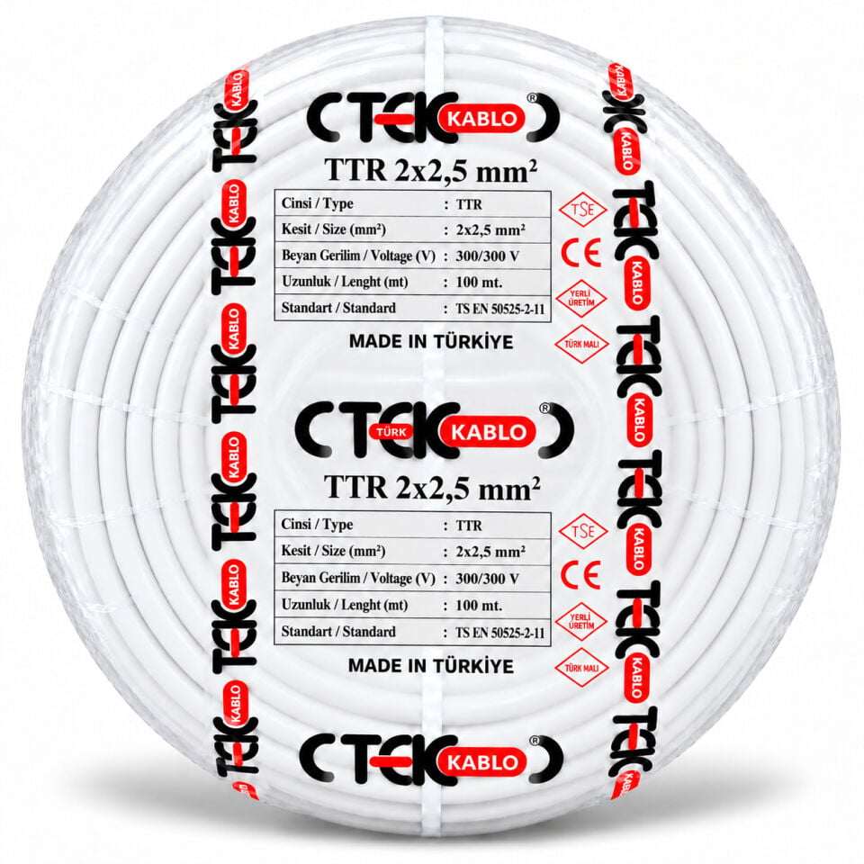 Türk Tek 2x2,5 mm² TTR Kablo