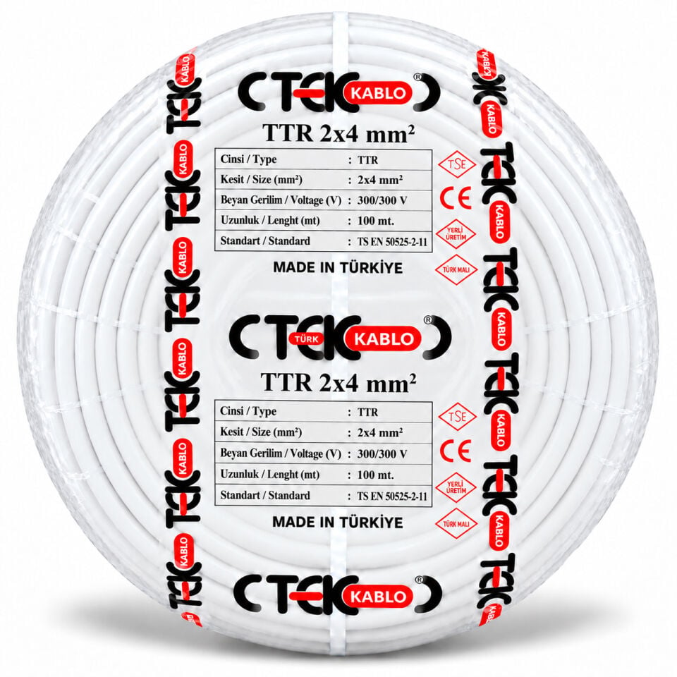 Türk Tek 2x4 mm² TTR Kablo