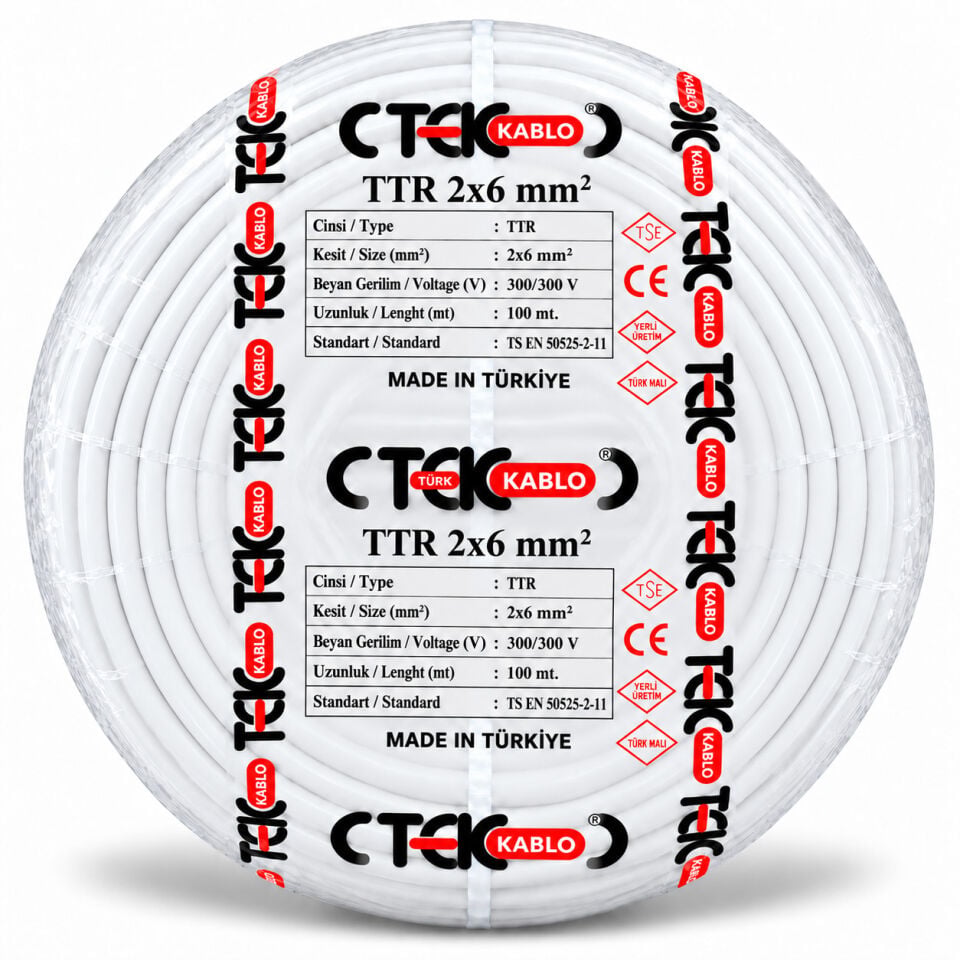 Türk Tek 2x6 mm² TTR Kablo