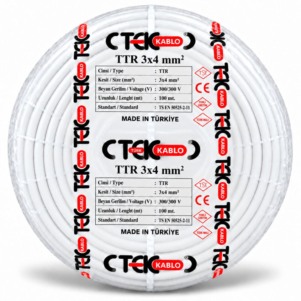 Türk Tek 3x4 mm² TTR Kablo