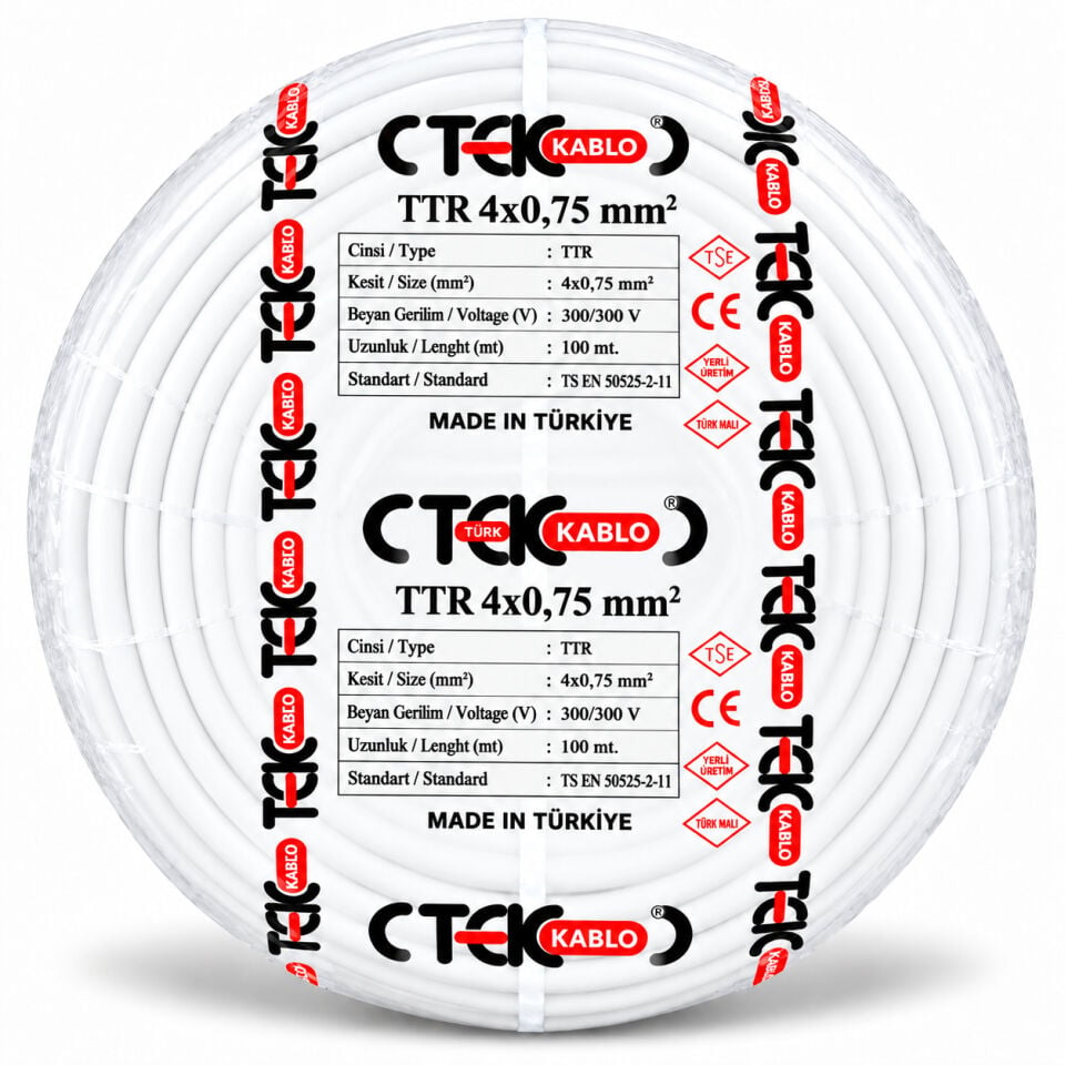 Türk Tek 4x0,75 mm² TTR Kablo