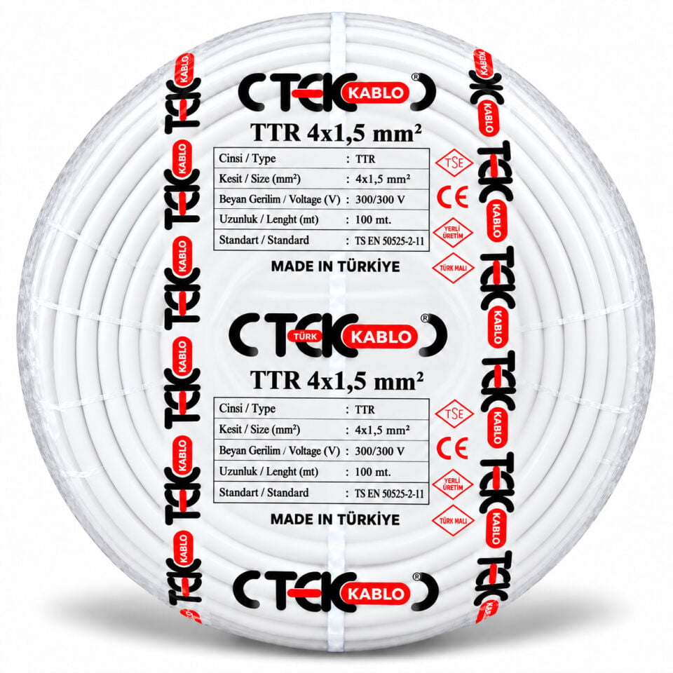 Türk Tek 4x1,5 mm² TTR Kablo