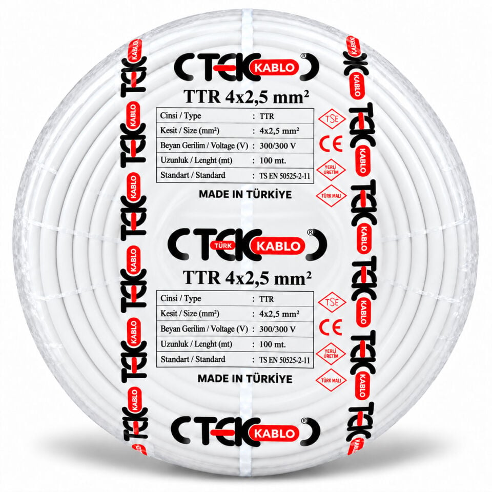 Türk Tek 4x2,5 mm² TTR Kablo