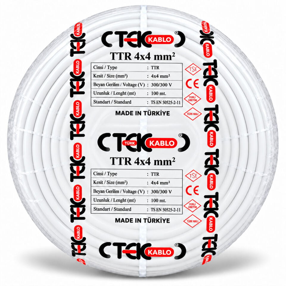 Türk Tek 4x4 mm² TTR Kablo