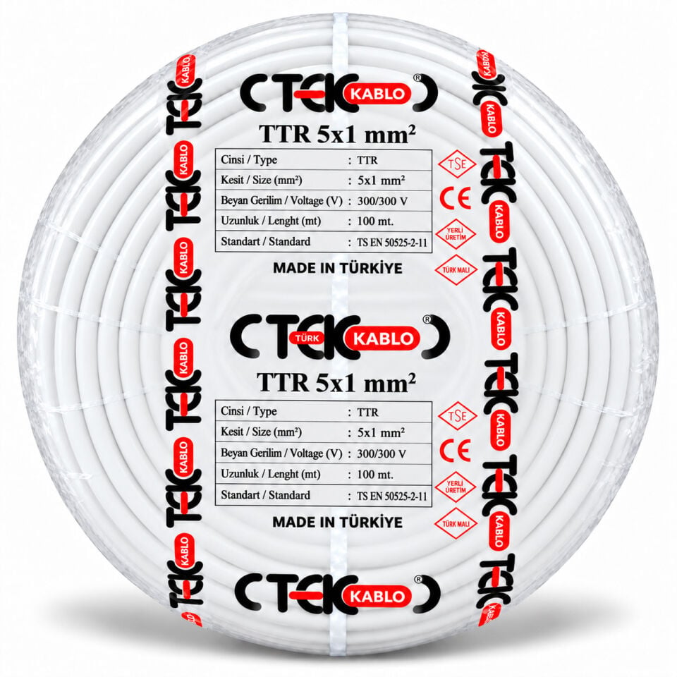 Türk Tek 5x1 mm² TTR Kablo