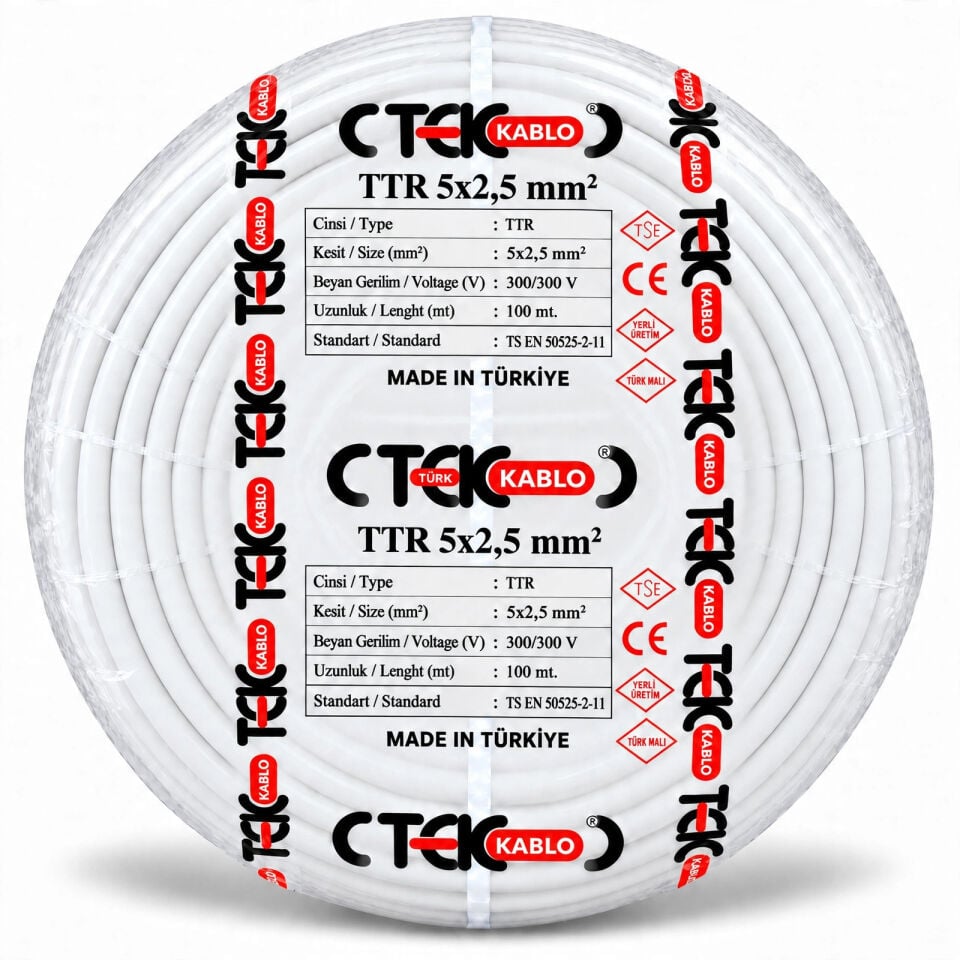 Türk Tek 5x2,5 mm² TTR Kablo