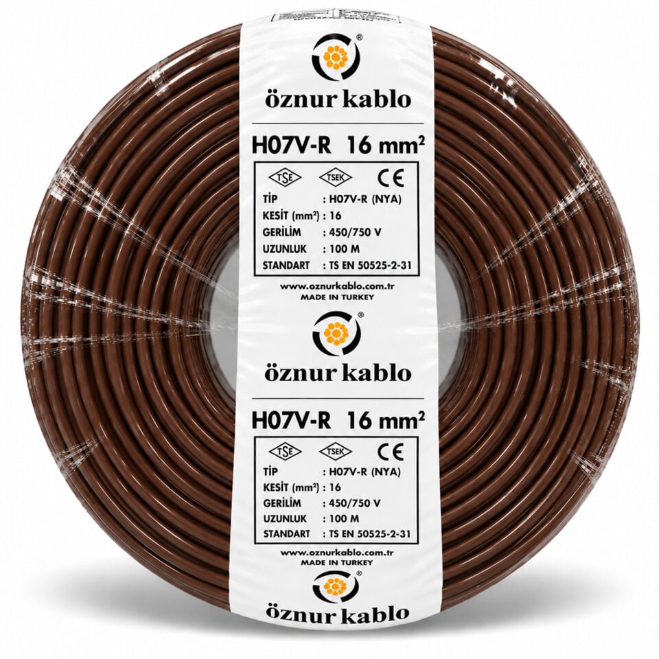 Öznur 16 mm² NYA Kahverengi Kablo