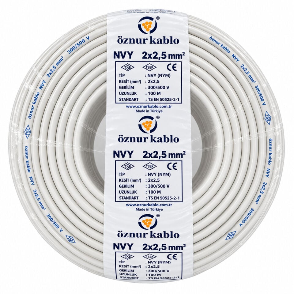 Öznur 2x2,5 mm² NYM Kablo