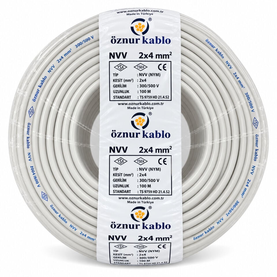 Öznur 2x4 mm² NYM Kablo
