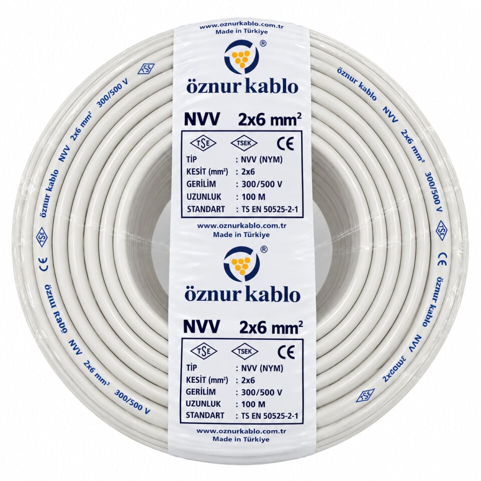 Öznur 2x6 mm² NYM Kablo