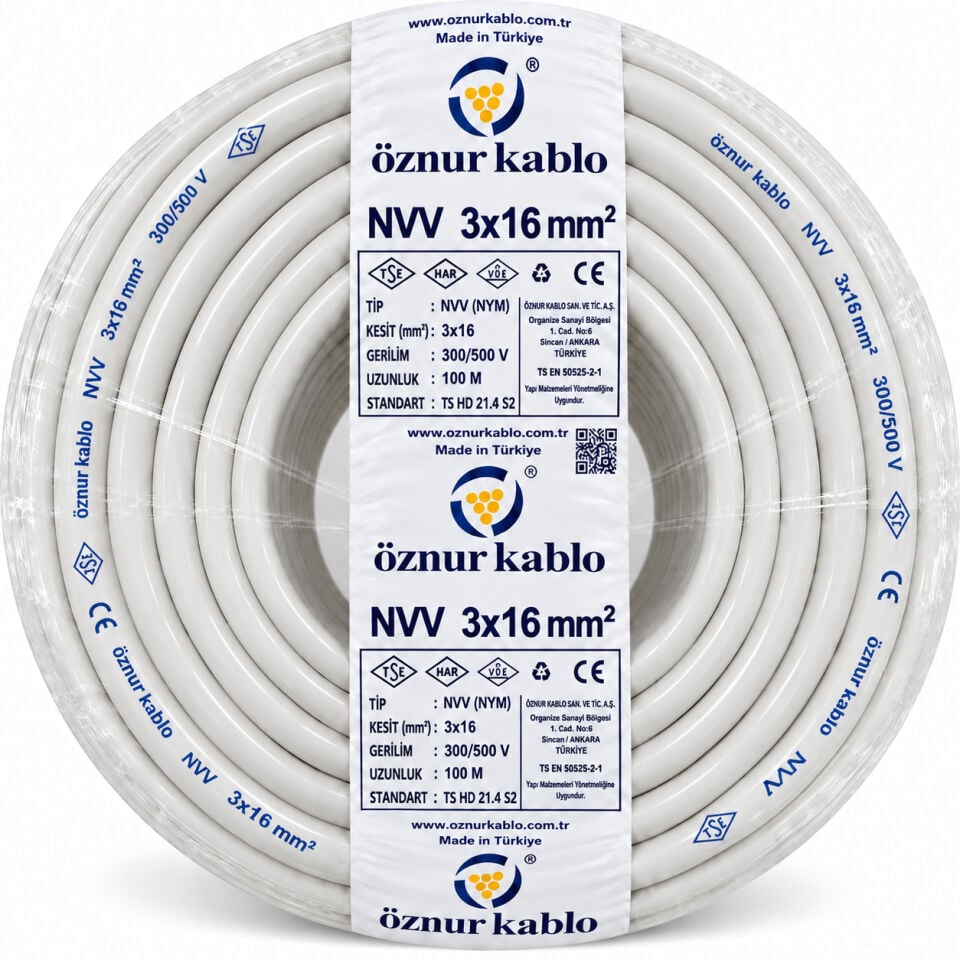 Öznur 3x16 mm² NYM Kablo