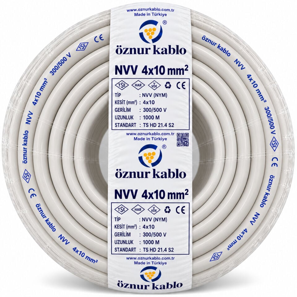 Öznur 4x10 mm² NYM Kablo