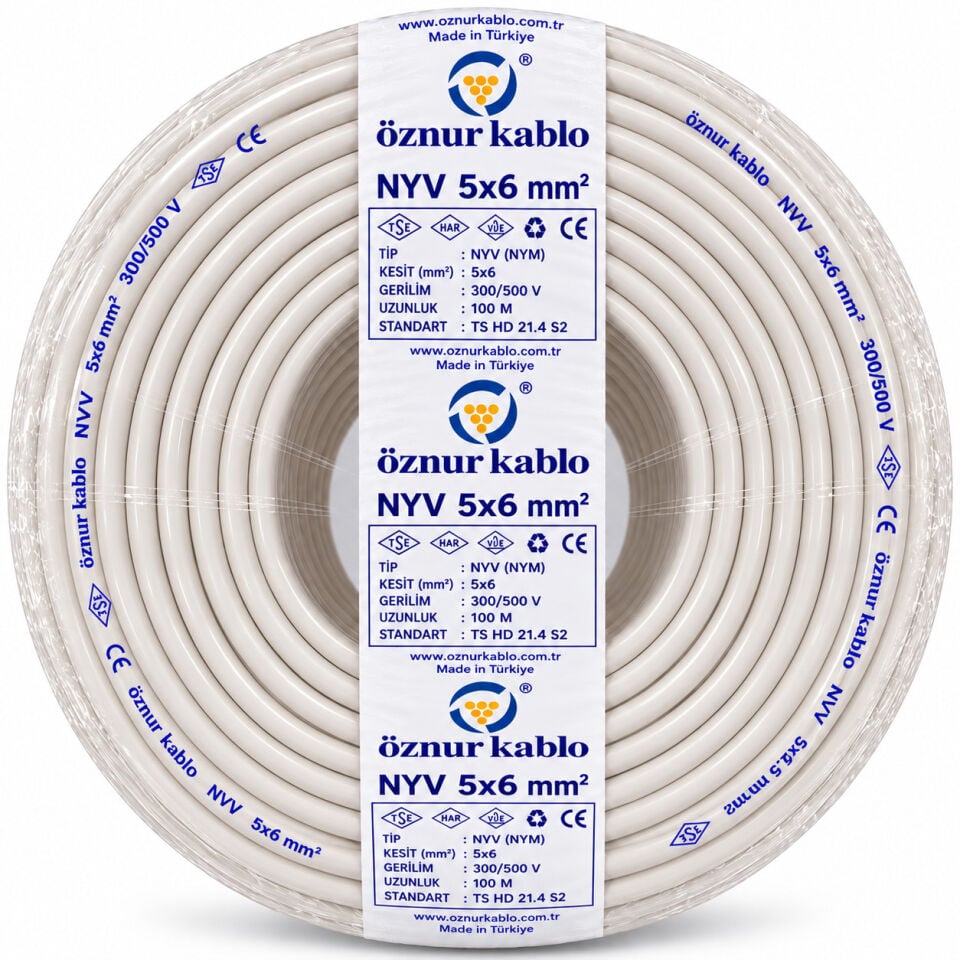 Öznur 5x6 mm² NYM Kablo