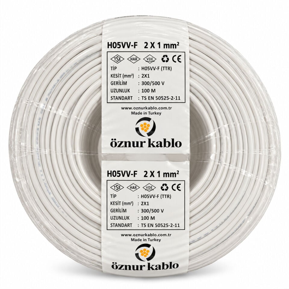 Öznur 2x1 mm² TTR Kablo