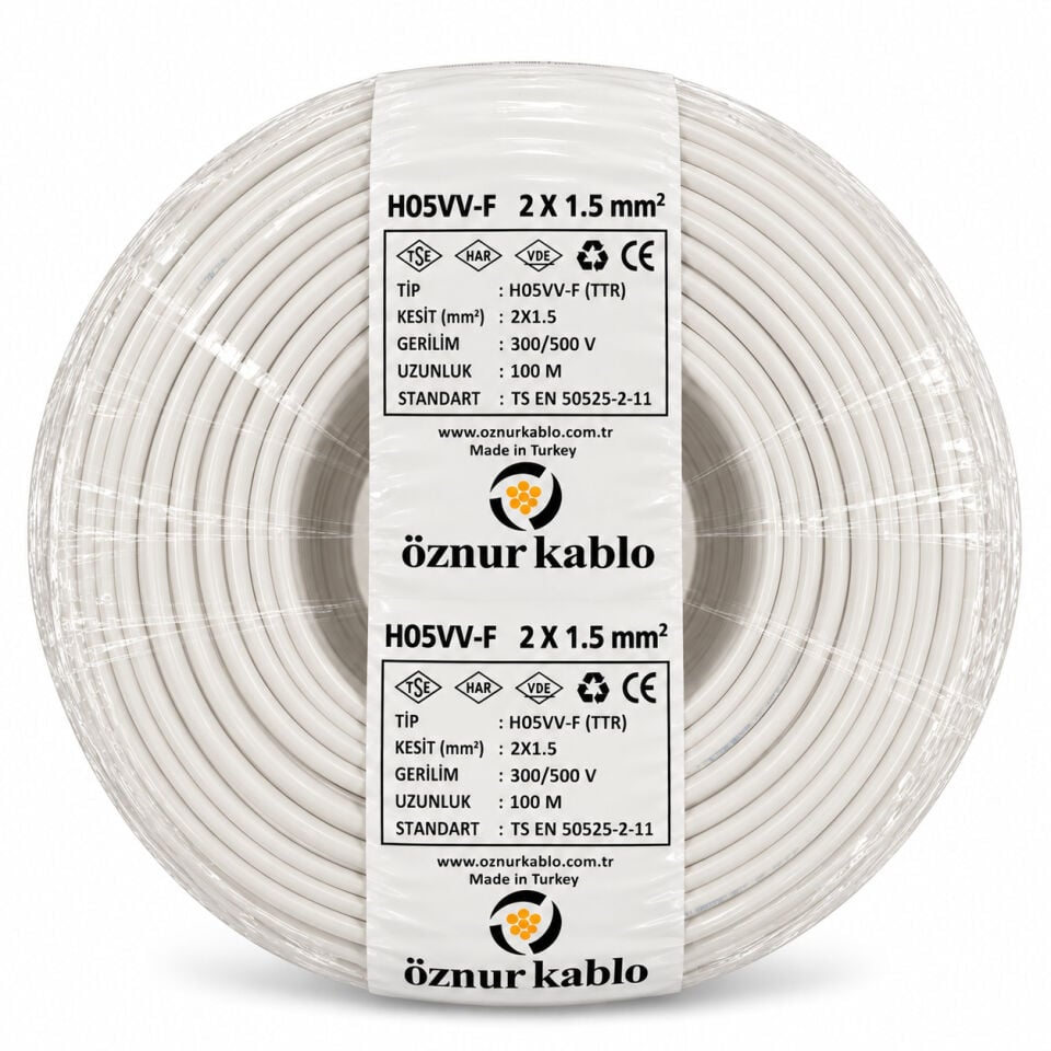 Öznur 2x1,5 mm² TTR Kablo