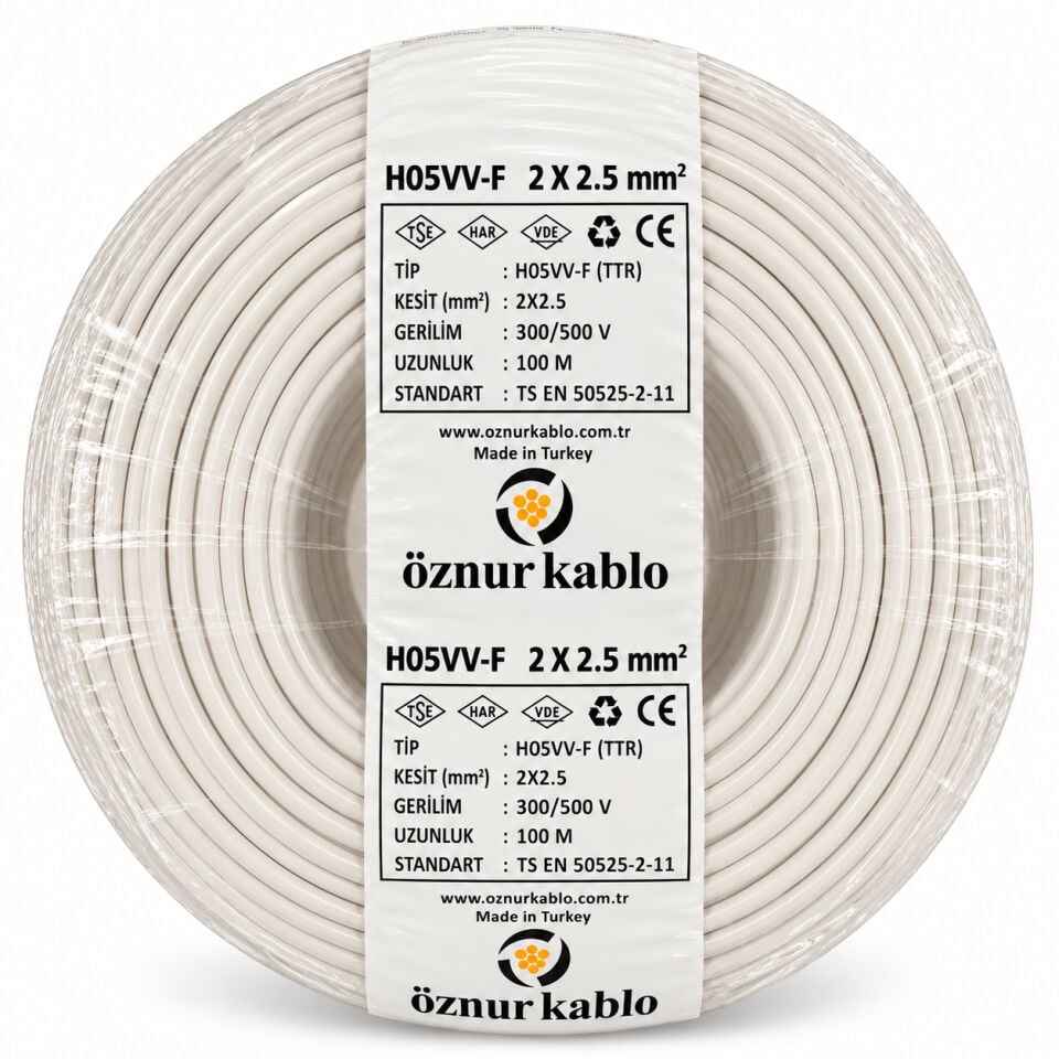 Öznur 2x2,5 mm² TTR Kablo