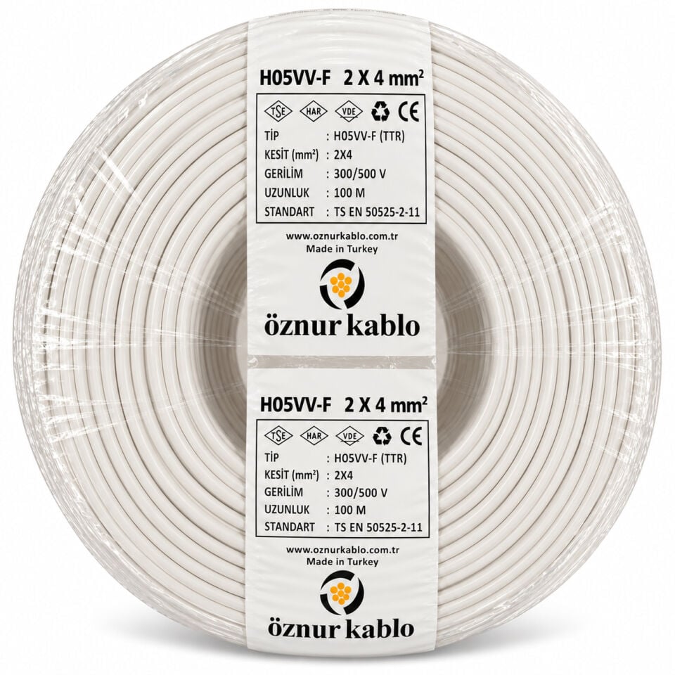 Öznur 2x4 mm² TTR Kablo