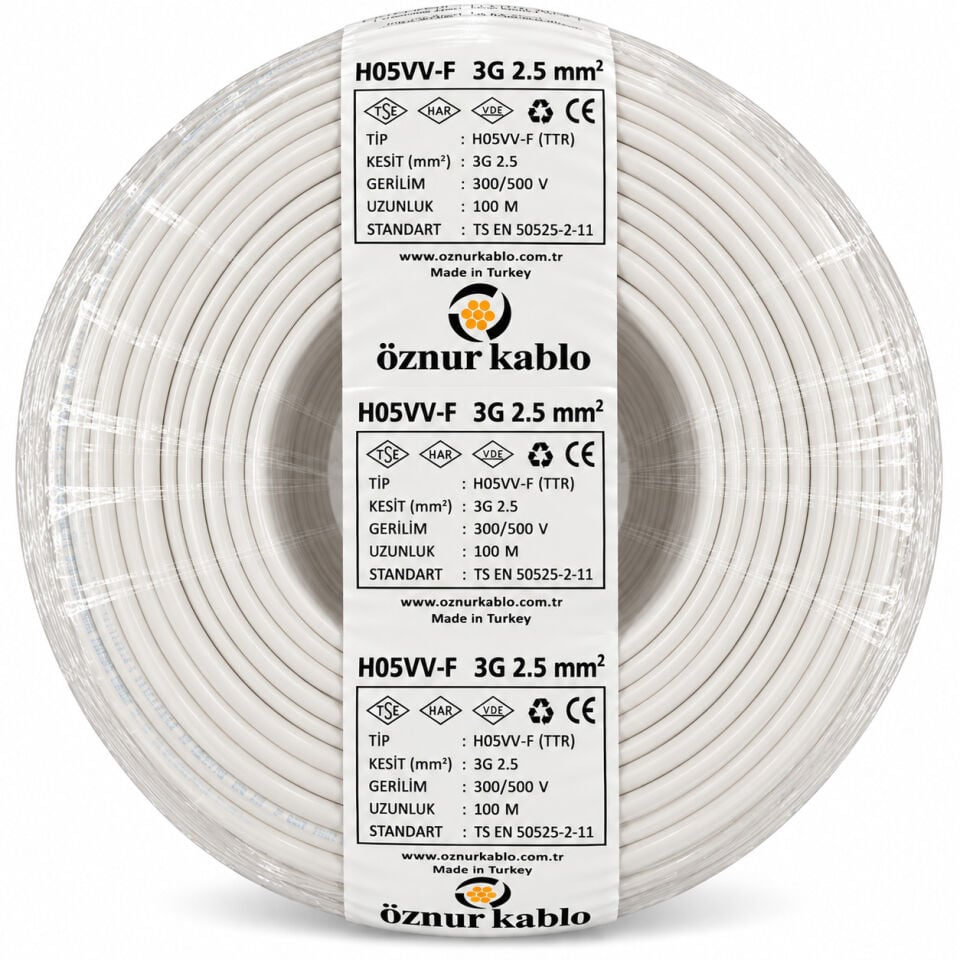 Öznur 3x2,5 mm² TTR Kablo