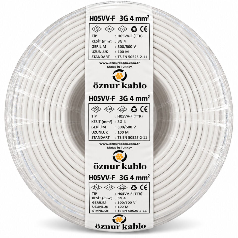 Öznur 3x4 mm² TTR Kablo
