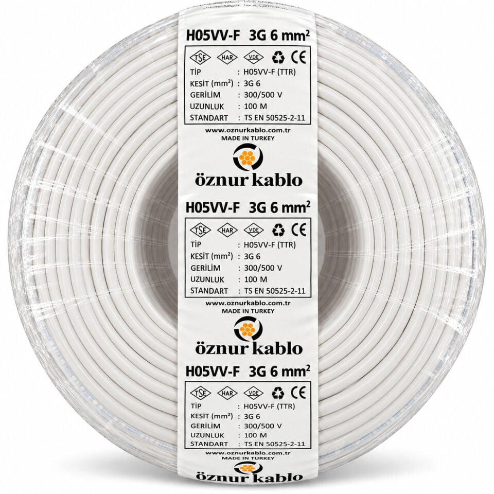 Öznur 3x6 mm² TTR Kablo
