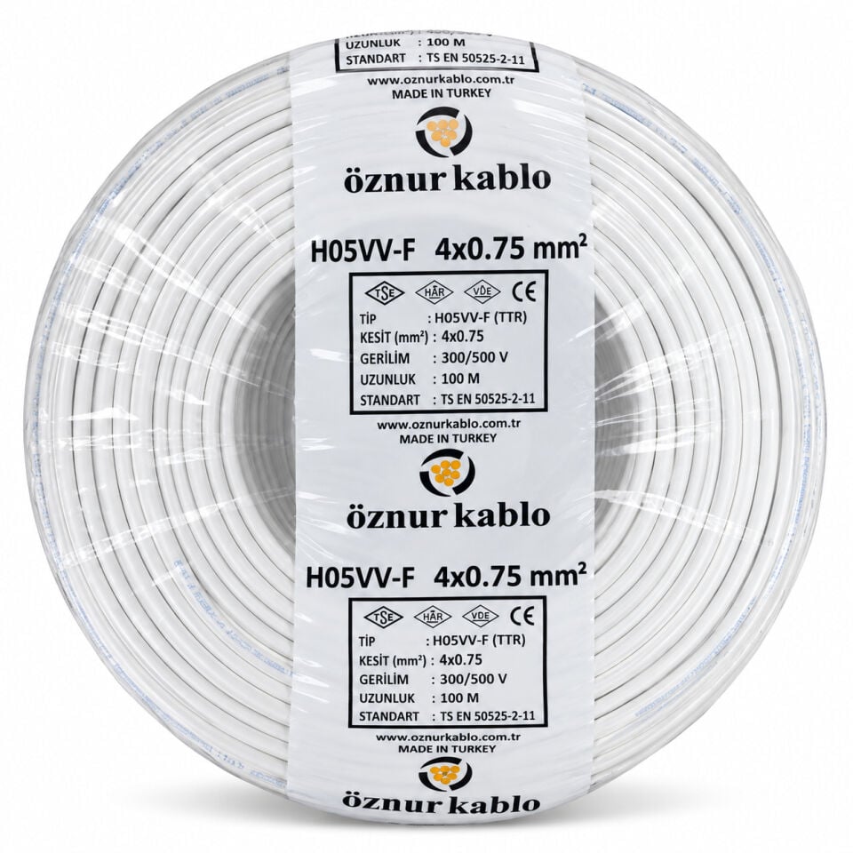 Öznur 4x0,75 mm² TTR Kablo