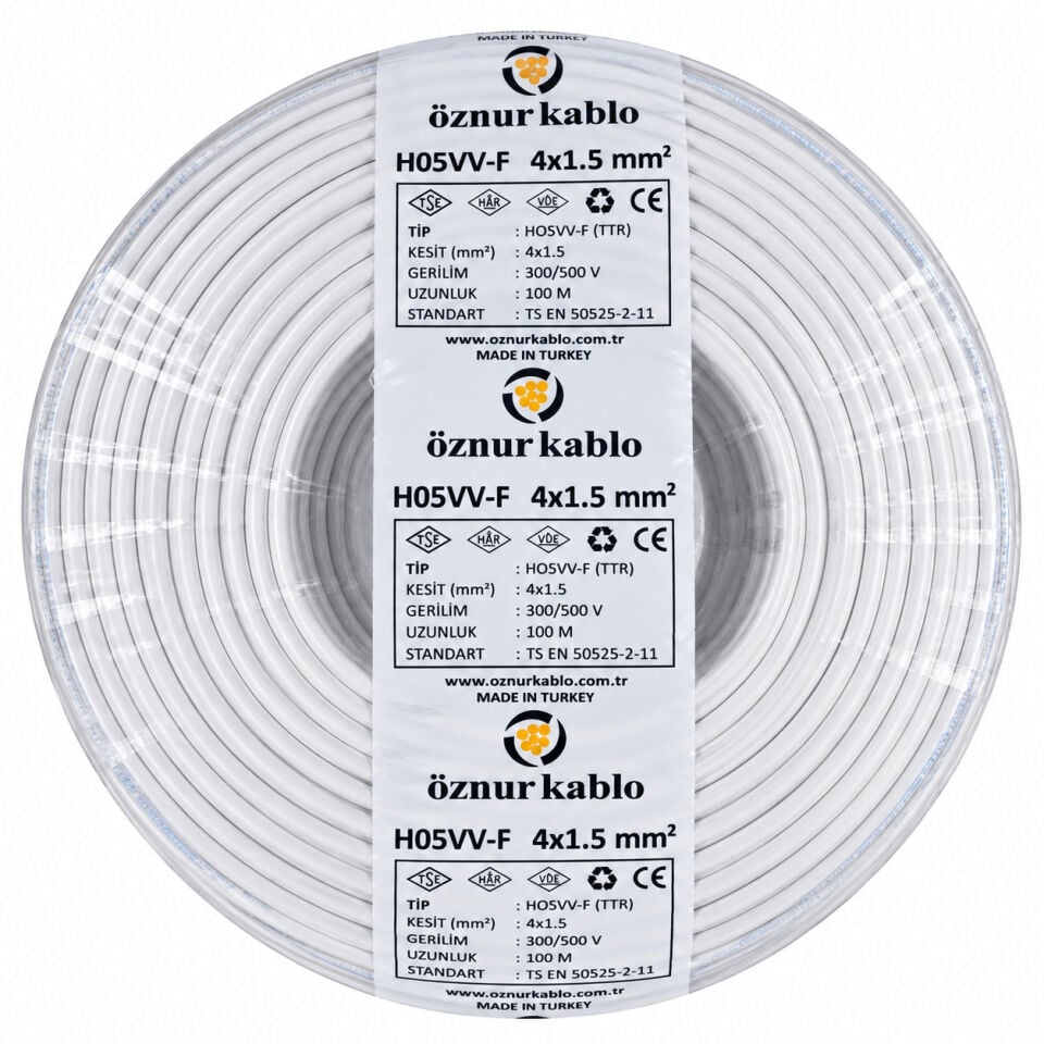 Öznur 4x1,5 mm² TTR Kablo