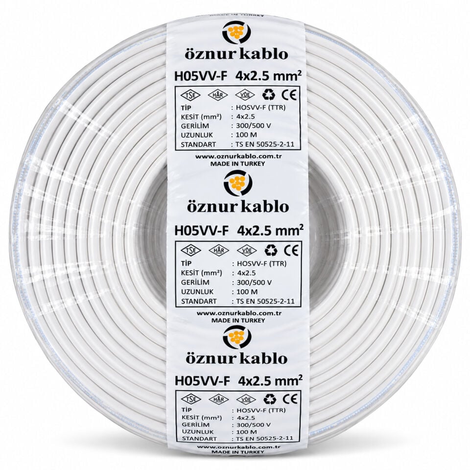 Öznur 4x2,5 mm² TTR Kablo