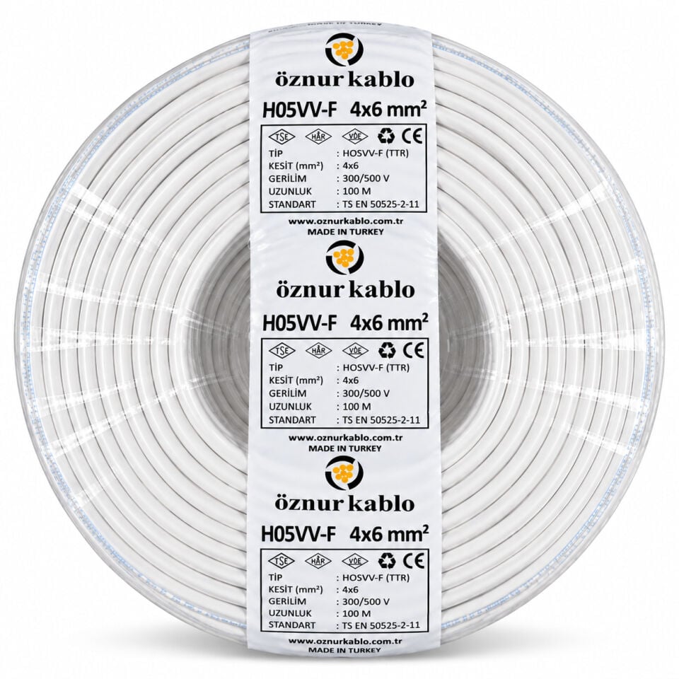 Öznur 4x6 mm² TTR Kablo