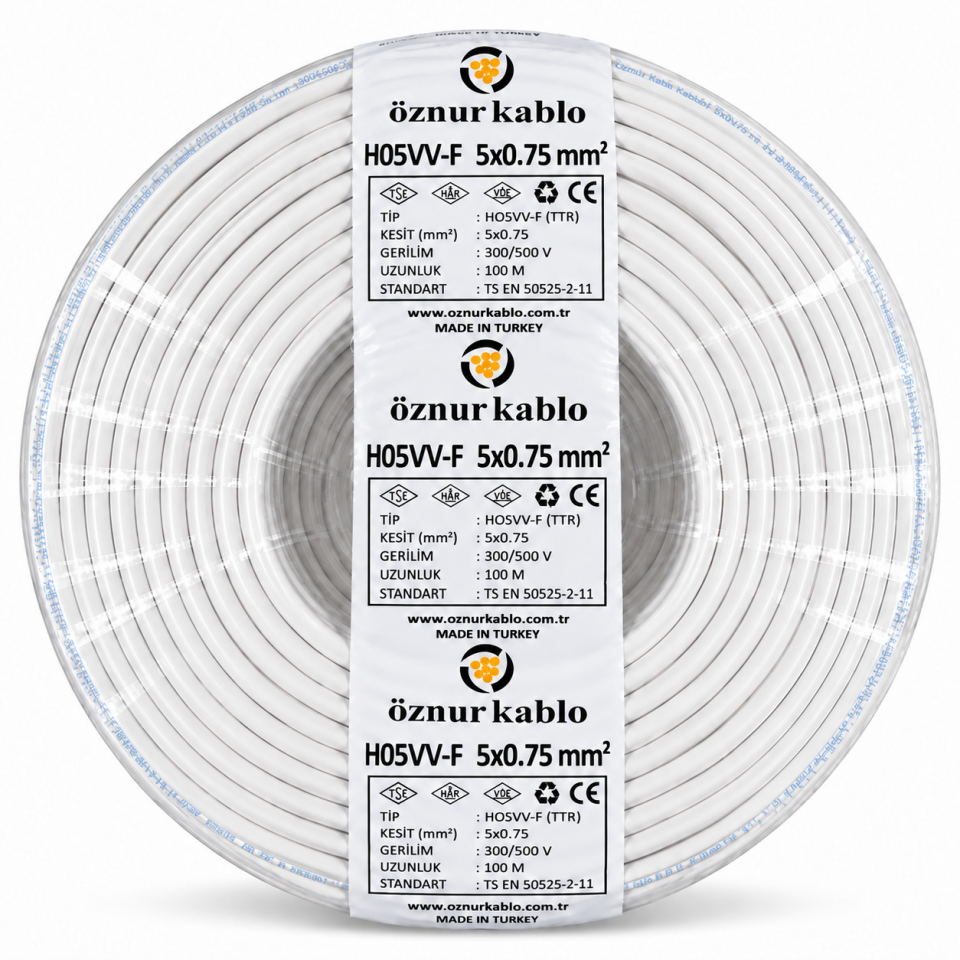 Öznur 5x0,75 mm² TTR Kablo