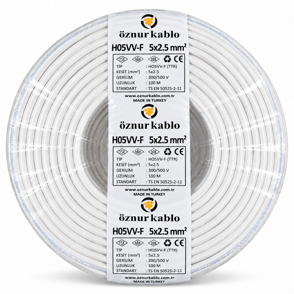 Öznur 5x2,5 mm² TTR Kablo
