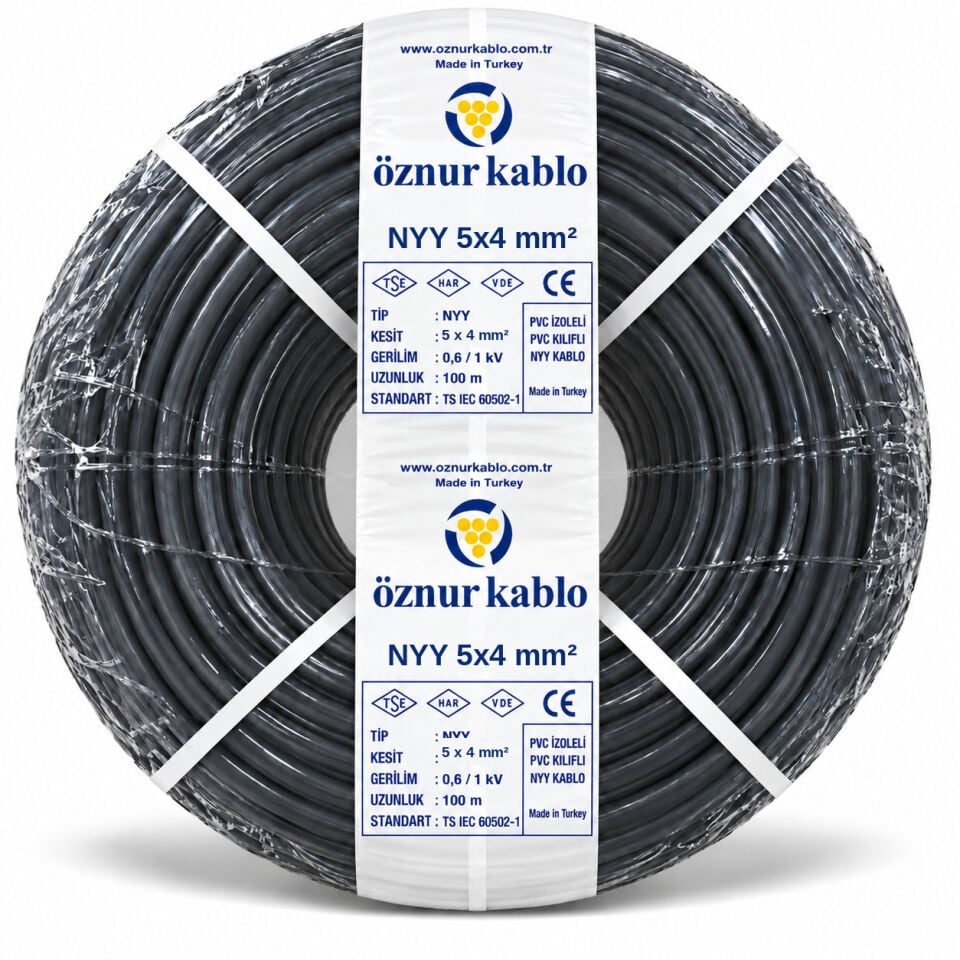 Öznur 5x4 mm² NYY Kablo