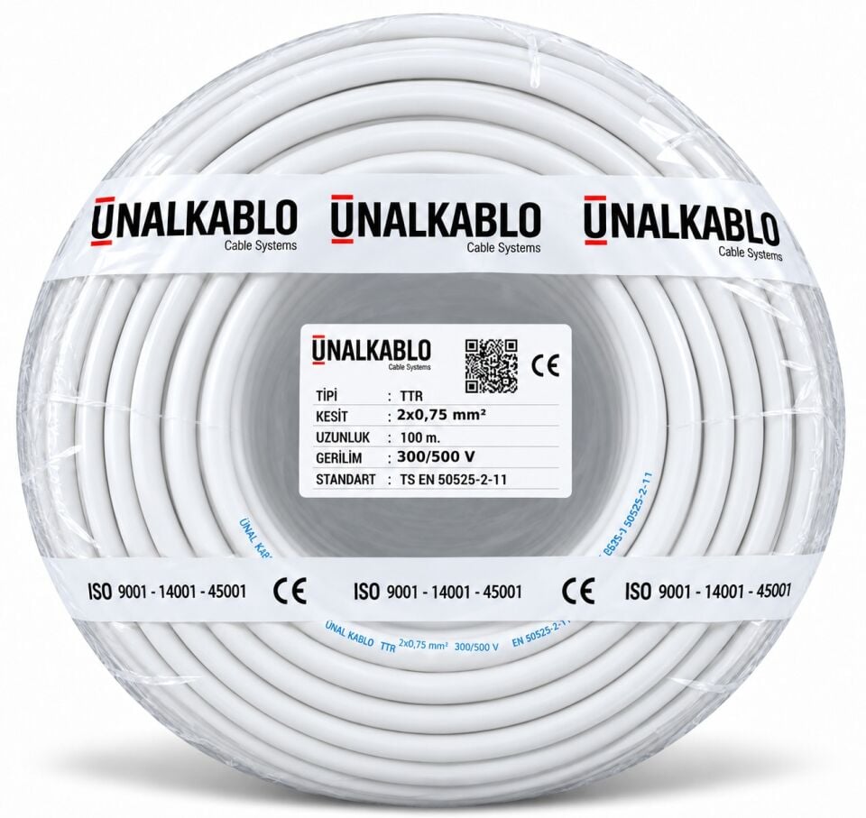 Ünal 2x0,75 mm² TTR Kablo
