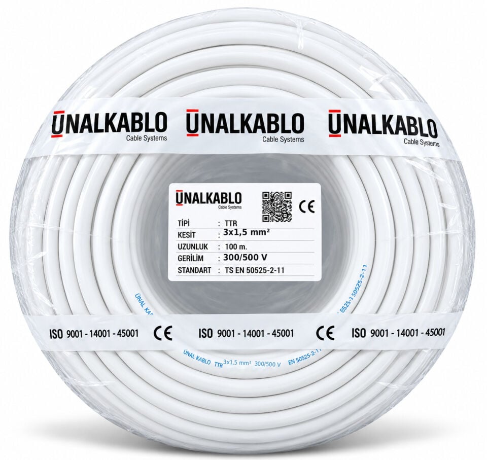 Ünal 3x1,5 mm² TTR Kablo