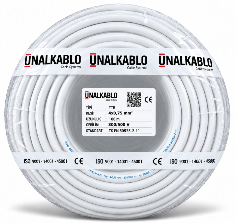Ünal 4x0,75 mm² TTR Kablo