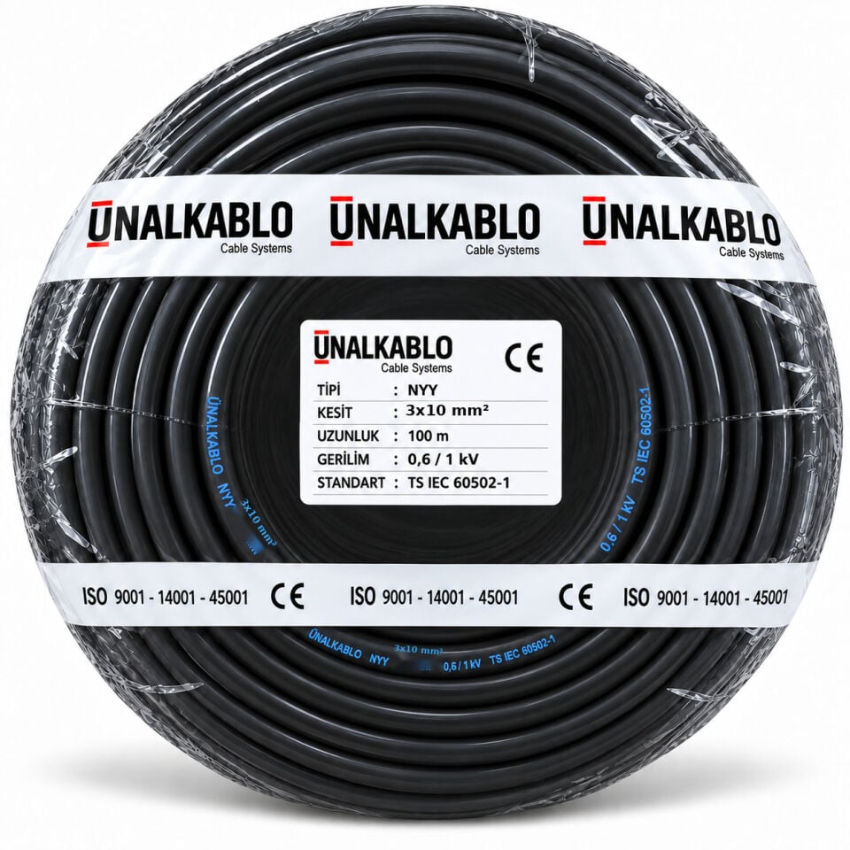 Ünal 3x10 mm² NYY Kablo