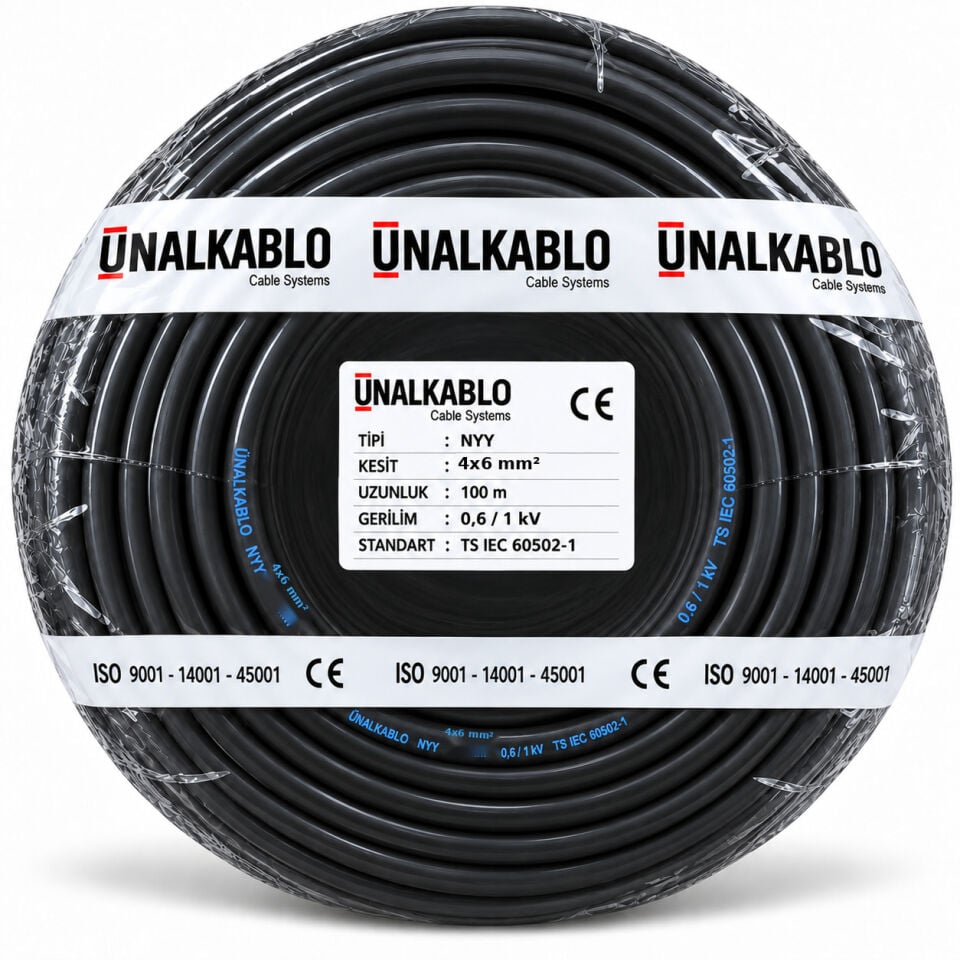 Ünal 4x6 mm² NYY Kablo