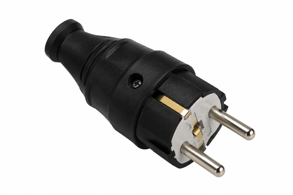 Orel 1x16A Kauçuk Erkek Fiş