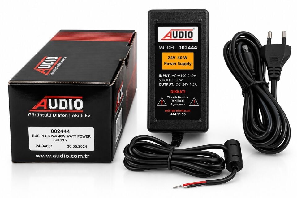 Audio 2444 40 Watt 24V Güç Kaynağı - Bus Plus Görüntülü Diafon Sistemleri İçin