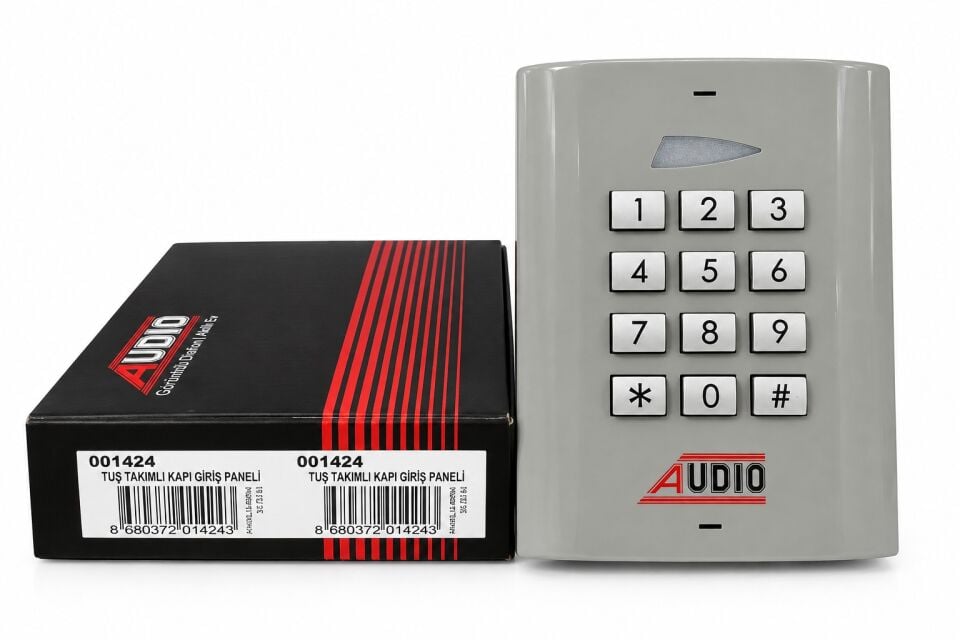 Audio 1424 KGK Şifreli Kapı Giriş Kontrol Ünitesi - 999 Kullanıcılı Tuş Takımlı Panel